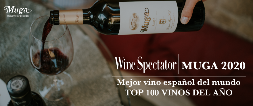 Wine Spectator - MUGA 2020 Mejor vino español del mundo TOP 100 VINOS DEL AÑO